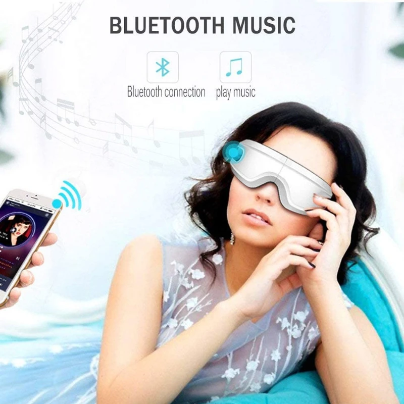 

Foldable Eye Massager Air Pressures Fatigue Relieve Vibration Hot Compress Tool 667D