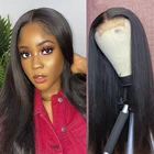 Парик из натуральных волос без клея, 13*4 и 4*4, высокая плотность, 8-30 дюймов