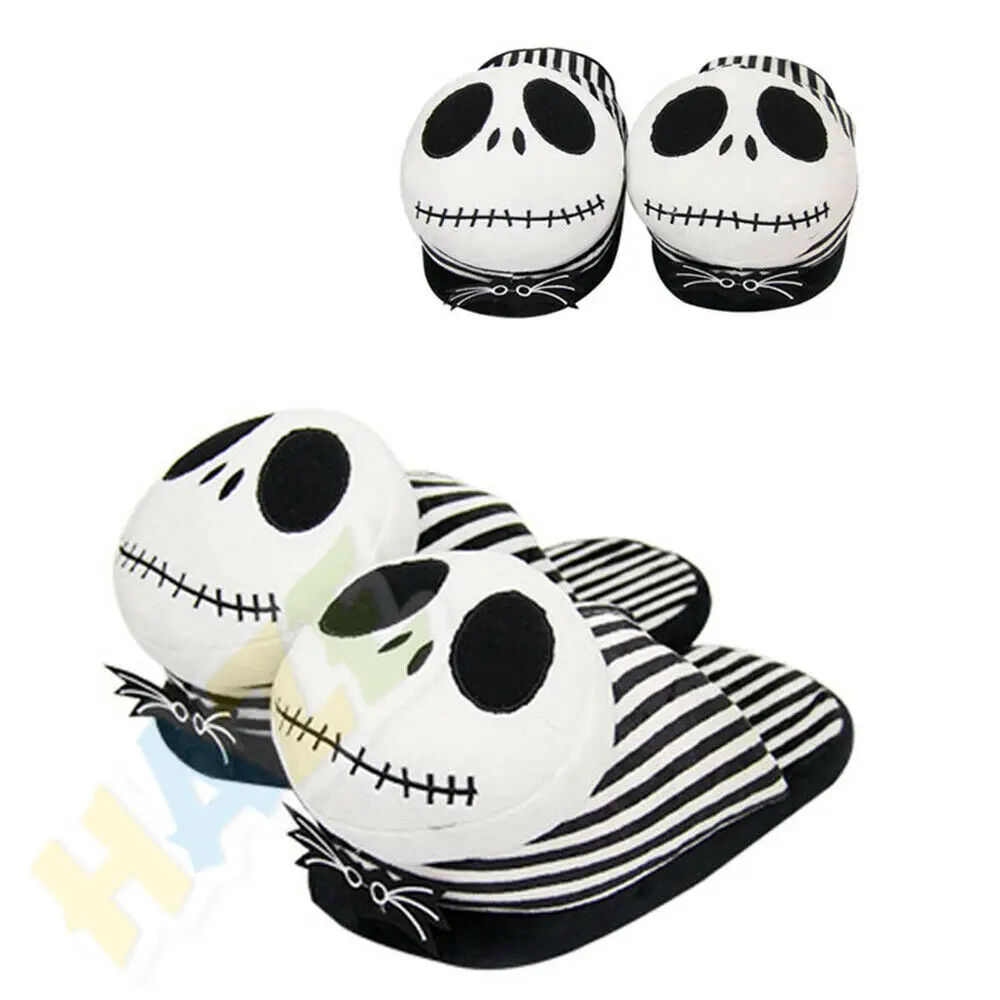 Кошмар перед Рождеством плюшевые тапочки Jack Skellington теплая домашняя