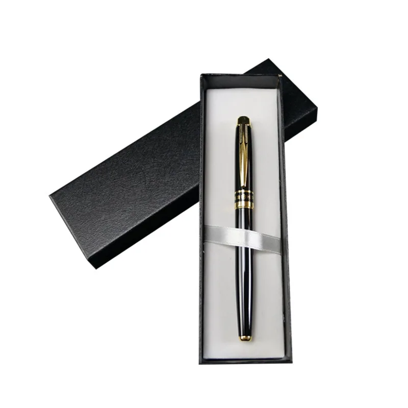 Высококачественная подарочная авторучка набор коробок металлический золотой