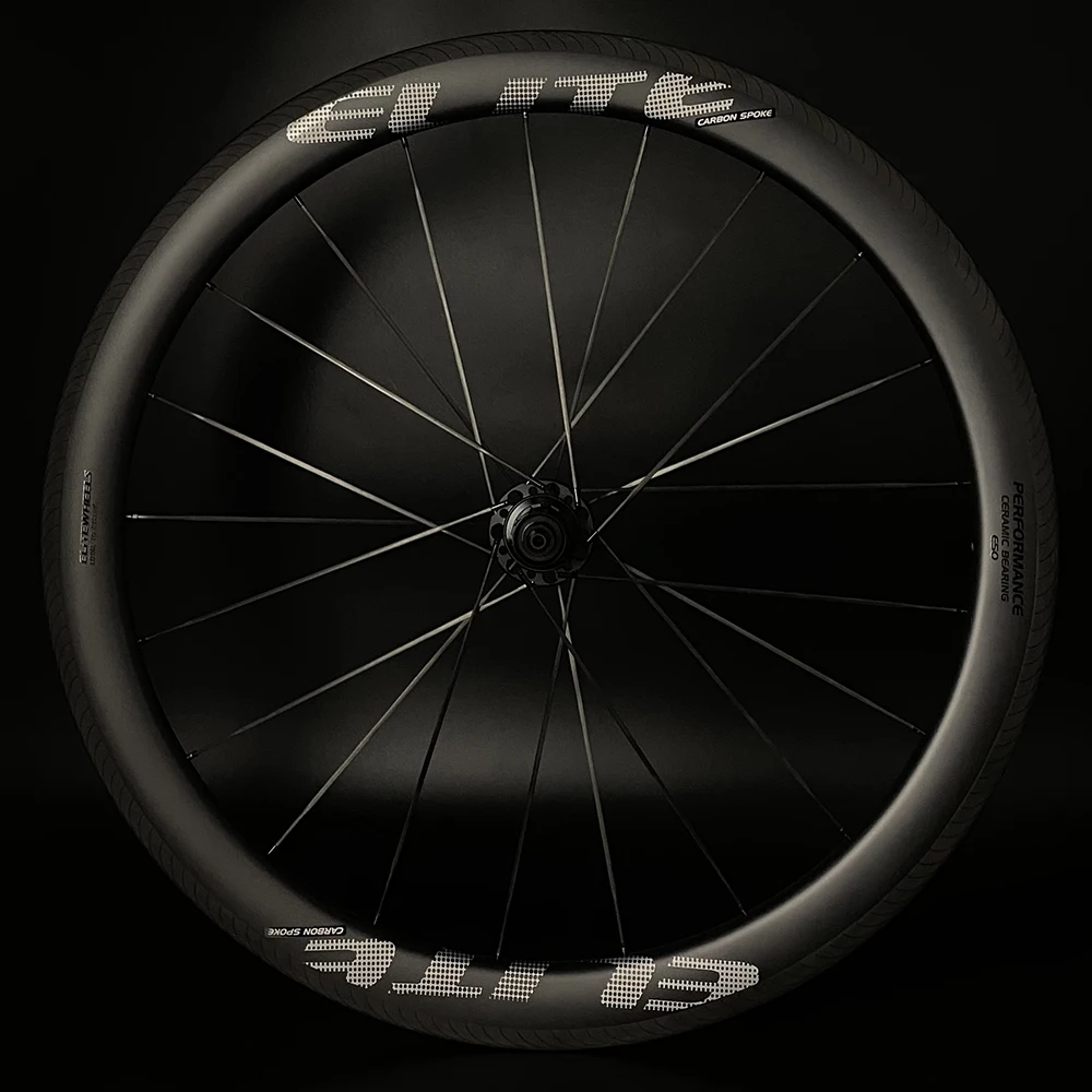 Колеса ELITEWHEELS 700c PE дорожные карбоновые спицевые колеса 40 45 50 бескамерные