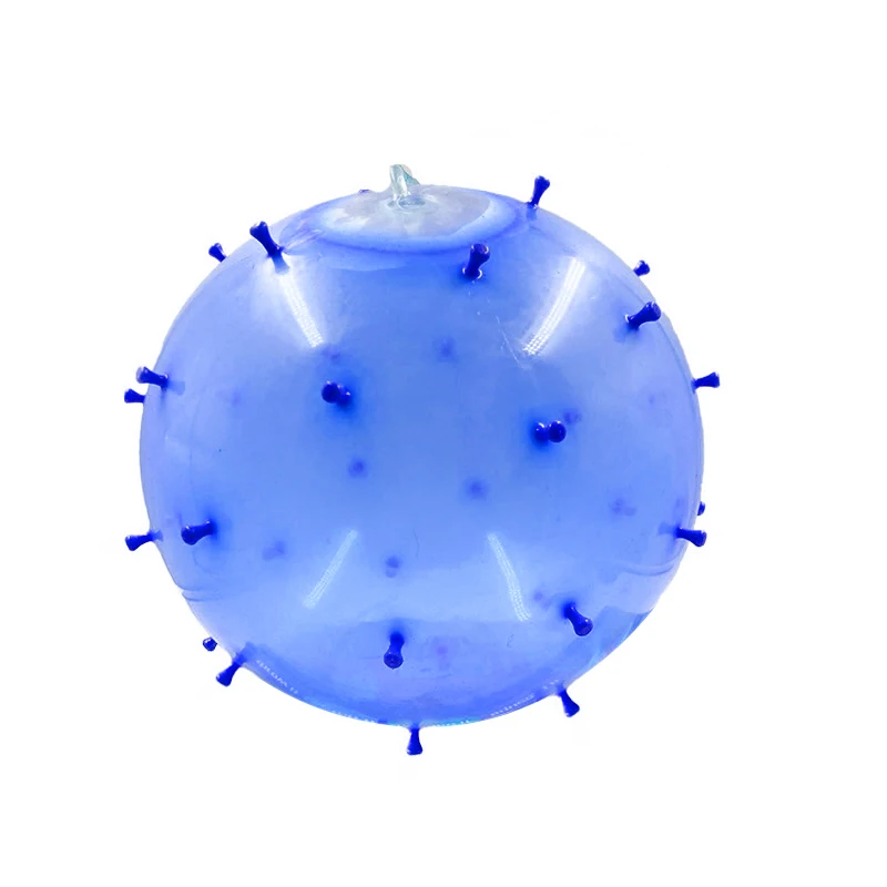 

New Peculiar Inflatable Bobby Ball Burr Blowing Balloon Racket Ball Blowing Toy Children Funny Toy Christmas Gifts Random Color