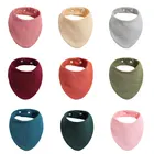 Регулируемые треугольные хлопковые детские нагрудники, марлевая слюна, нагрудник для маленьких мальчиков, слюнявчик, тканевый шарф, полотенце, бандана, полотенце, фартук для малышей, детские вещи