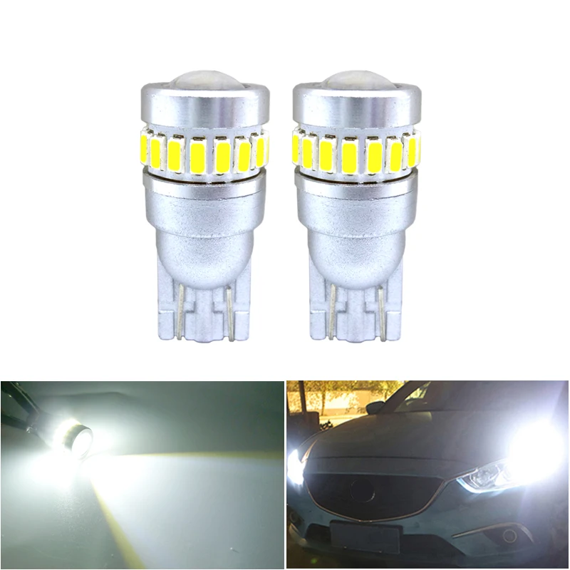 

2x CANBUS T10 W5W LED Car Light 3030 3014 Chip Interior Light Lamp Map Dome Bulb Exterior License Plate Light 6000K White