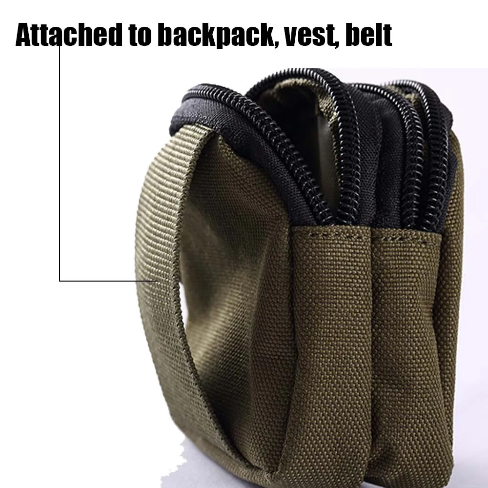 Охотничий EDC пакет тактический Molle поясная сумка практичный Кошелек для монет военный наушник сумка для денег Кемпинг походный чехол