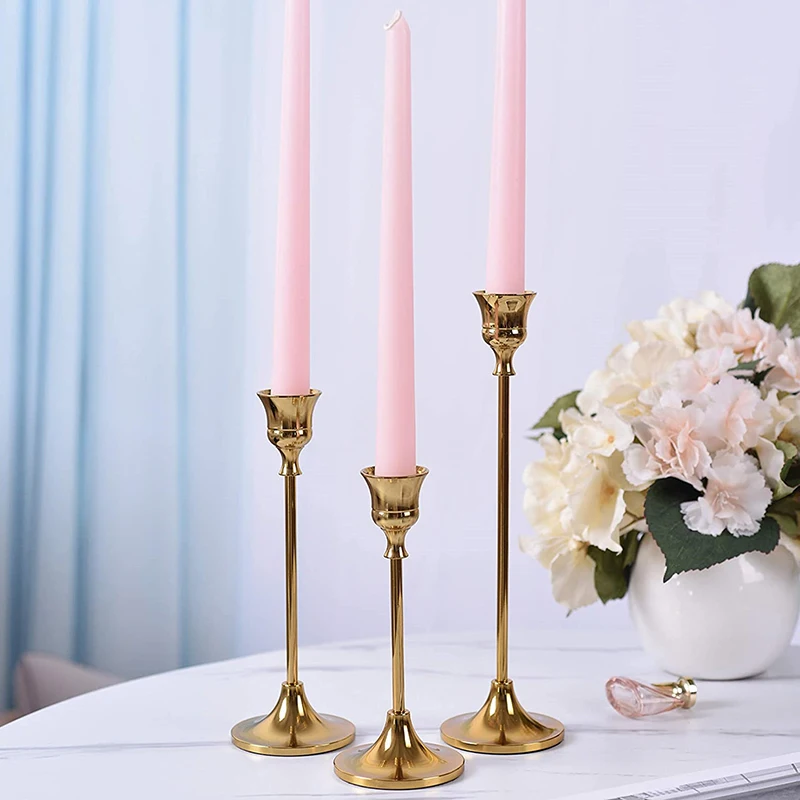S Wedding Party Vintage Metal Candlestick Home Decor Christmas Candle Holders