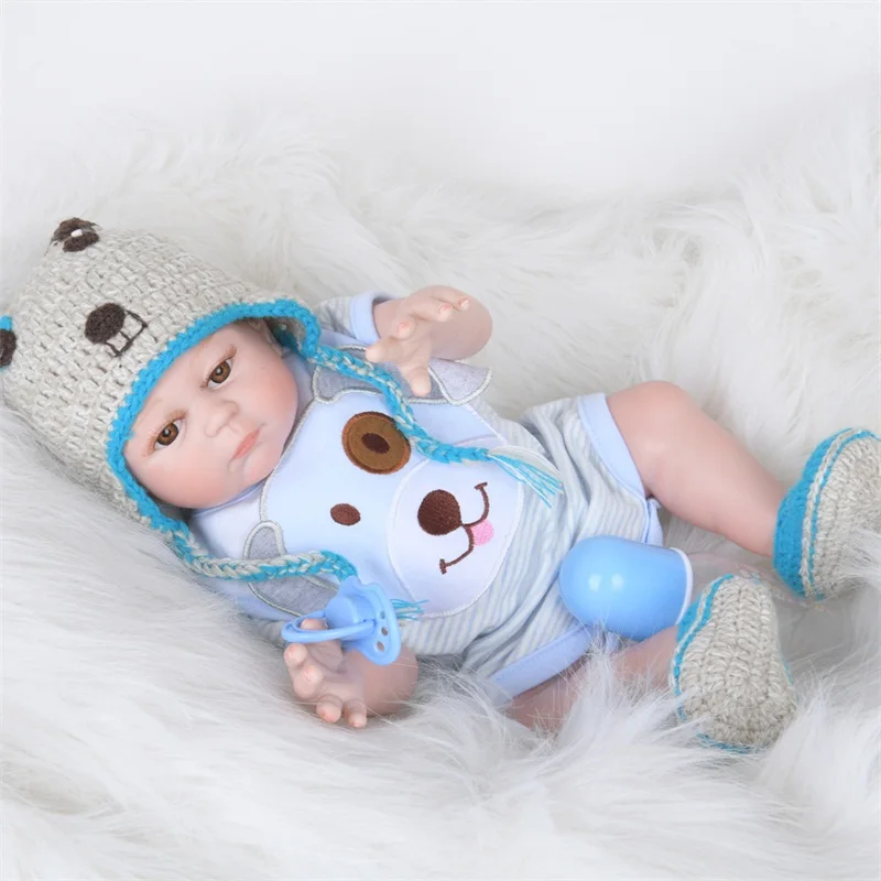 Reborn реалистичный полный корпус 50 см Очаровательная Кукла Reborn Baby, силиконовая кукла для младенцев, ручная работа, куклы для малышей с руками, рождественские подарки для детей