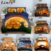halloween bedding sets pumpkin winter comforters double duvet cover 23pcs twinqueenking size bedclothes for home textile