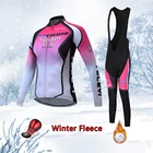 Зимняя велосипедная одежда, женский теплый комплект 2022, комплект теплого флисового Джерси для шоссейного велосипеда, костюм для горного велосипеда, женское платье, велосипедная одежда, кожаный костюм