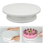 Подставка для вращающегося торта, Рабочая форма сделай сам, вращающийся устойчивый Противоскользящий круглый стол для торта, кухонные инструменты для выпечки