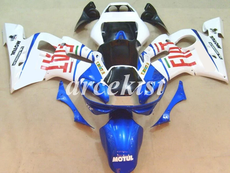 

4 Free Gifts New ABS Motorcycle Fairings kit Fit for YAMAHA YZF-R6 1998 1999 2000 2001 2002 r6 98-02 Body set Blue Whirte