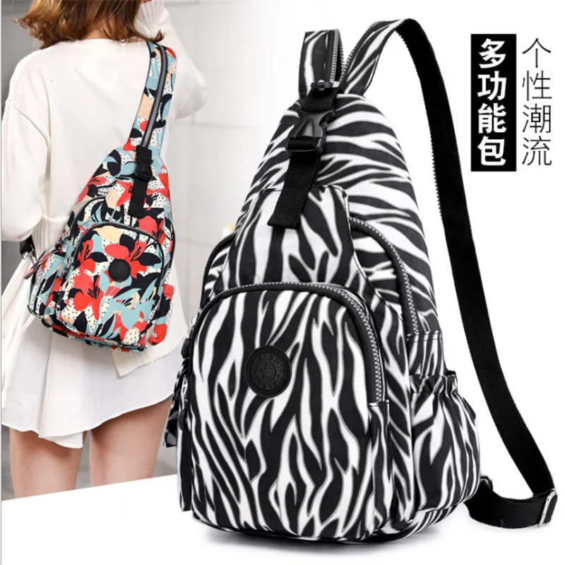 

Casual lady's colorful anti-theft Small Backpack Outdoor Travel one-shoulder Handbag Chest Bag
