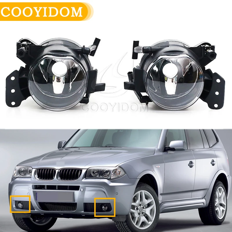 

COOYIDOM автомобильные передние противотуманные фары для BMW E60 E90 E63 E46 323i 325i 525i галогенсветодиодный лампа противотуманная фара в сборе