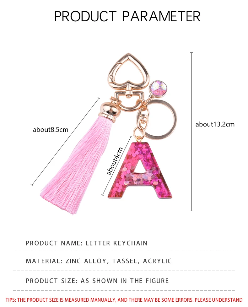 Роскошный модный брелок для ключей в виде надписи с подвеской рыбьей чешуи