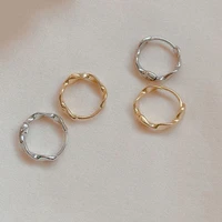 925 sterling silver hoop earrings for women girl twist wave earrings elegant prevent allergy jewelry