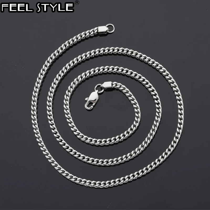 Цепочка Мужская/женская из нержавеющей стали 3 мм | Украшения и аксессуары