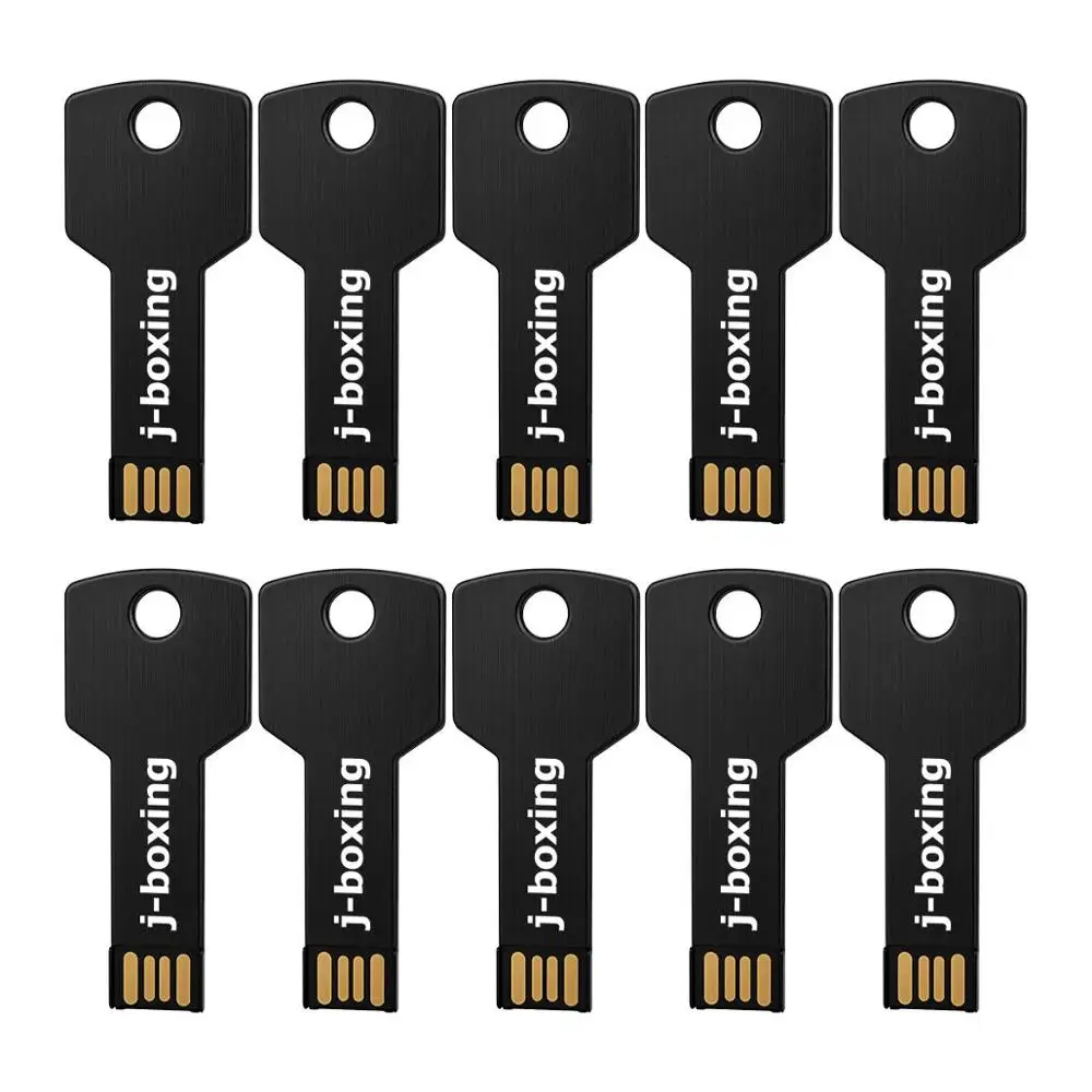 USB-флеш-накопитель J-boxing 10 шт./лот в форме ключа флеш-накопитель для ПК Mac 1 ГБ 2 4 8 16 32