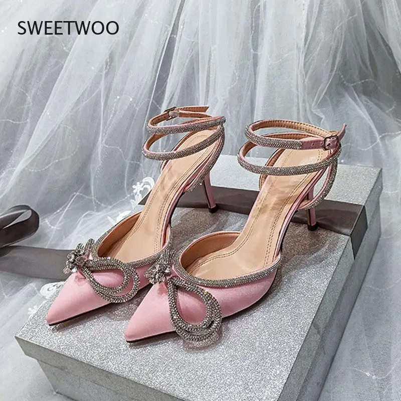 Дизайнерские свадебные туфли для женщин модель 2021 года заостренный носок