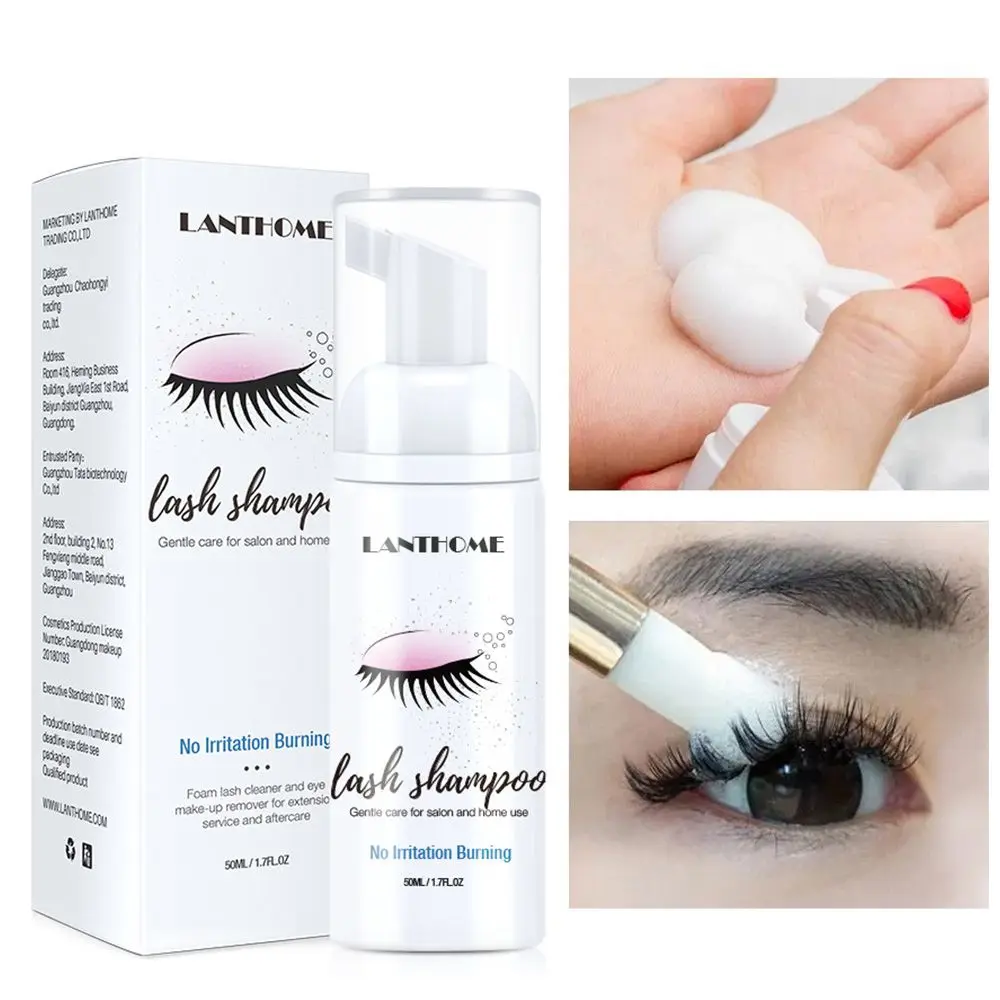 

3pcs New Safe for Eye Lashes Non-Irritating Beauty Eyelid Foaming Shampoo Eyelash Extension Cleanser Lash Foam
