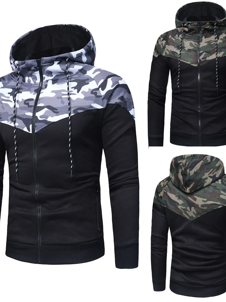 

Sports Men's Clothing Men's Autumn Winter Camouflage Sweatshirt Top Pants Sets Sports Suit Tracksuit High Quality Clothes