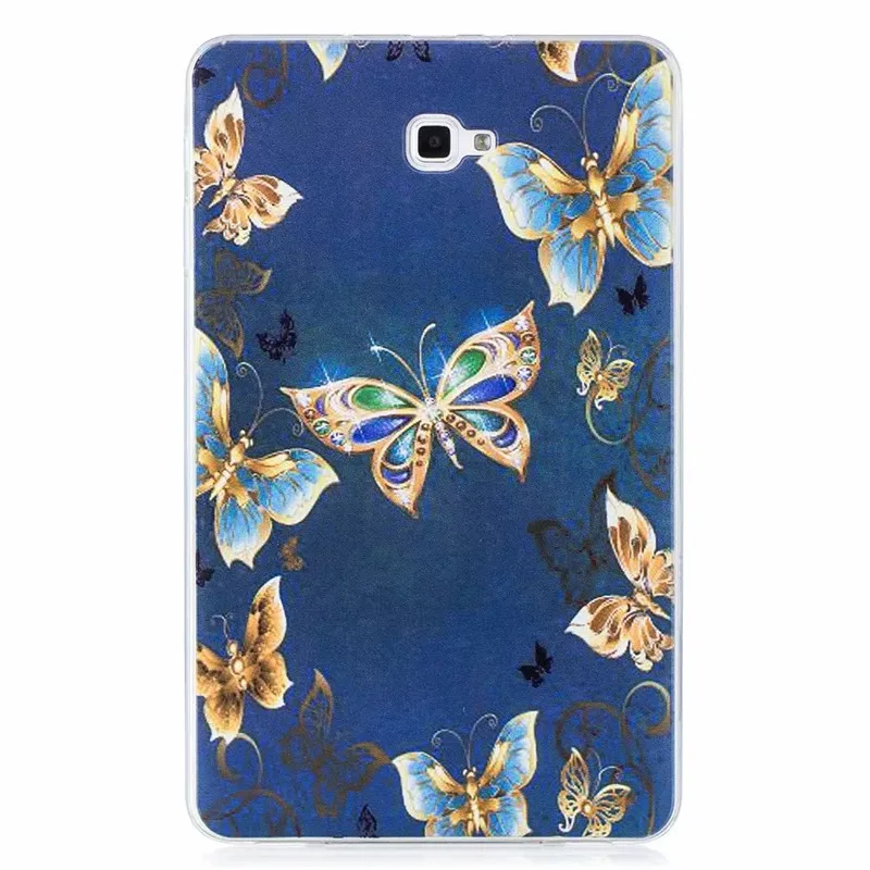 Чехол для планшета из мягкого ТПУ с принтом милого кота щенка бабочки чехол Samsung
