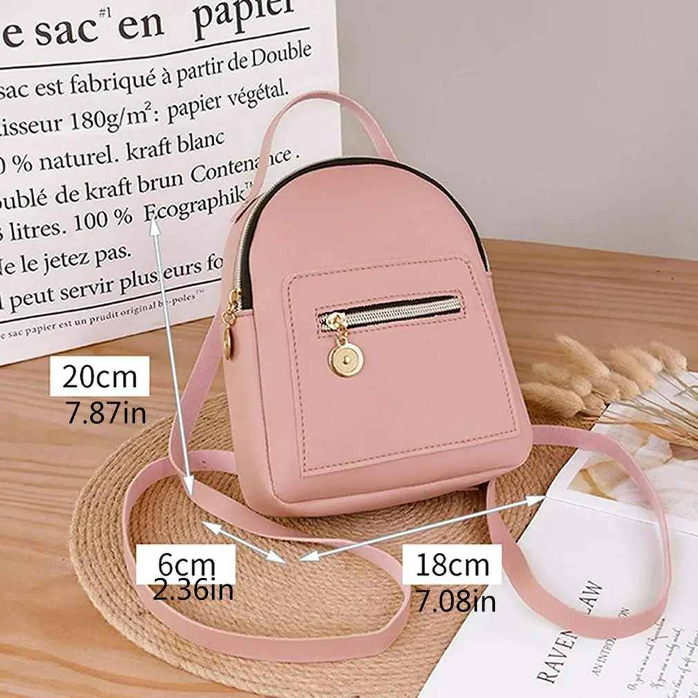 

Mini Women's Backpack PU Leather Women's Bags Small Backpack Fashion School Bags Girls Bagpack Cute Female Backpack