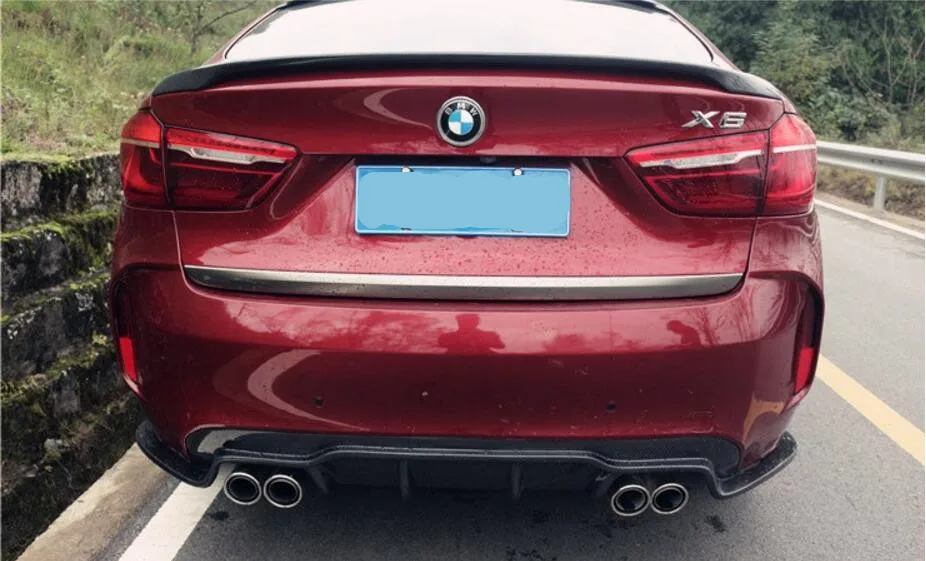 3D стильная углеродная волоконная Передняя бампер губа задний диффузор боковые