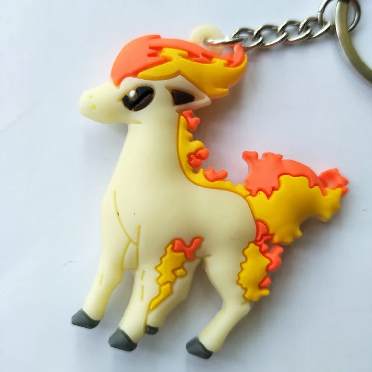 Мультфильм Покемон брелок ПВХ брелок Пикачу Бульбазавр Ponyta Dragonite Squirtle Jigglypuff Милый Забавный аниме брелок чавейру - Цвет: 2