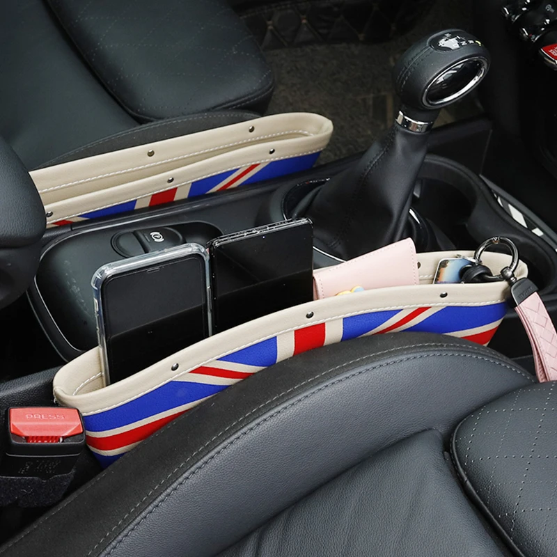 

For Mini Cooper S JCW R56 R50 F56 R53 F55 R60 F54 R57 R58 R59 F57 F60 Clubman Car Organizer Car Seat Slit Gap Pocket Storage Box