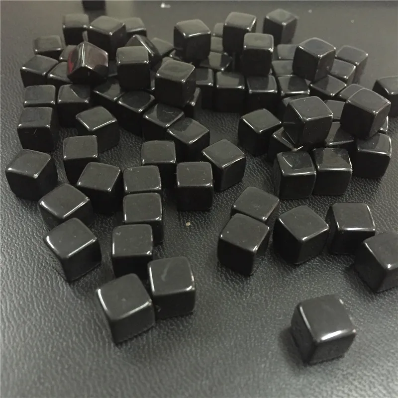 black 100 шт./компл. 8 мм 5 Цвет Прозрачный квадратный угол Цвет Фул Кристальные кости шахматная фигура Прозрачный Прямоугольный сито для игра-головоломка - Цвет: black