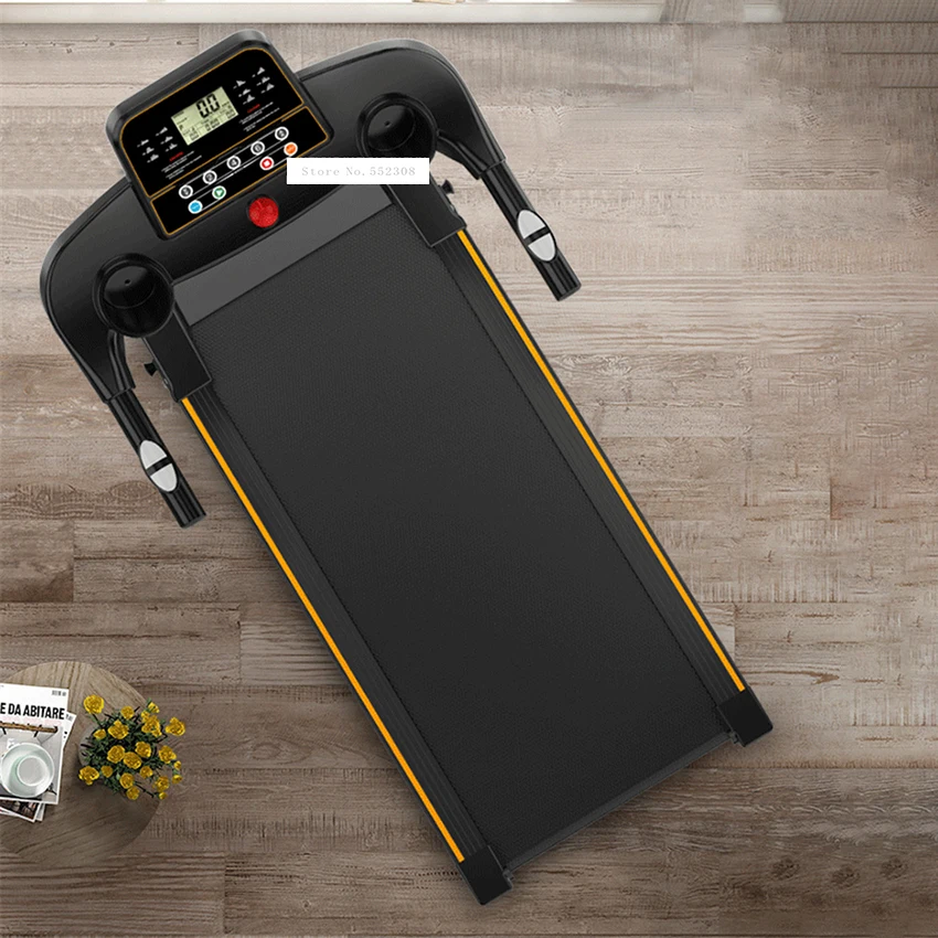 Бесшумная беговая дорожка с поручнями электрическая складная машина домашнее