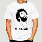 Для мужчин высокое качество прилив бренд Мохаммеда Салаха Футболка с принтом гхали Египет мир плеер Джерси Liverpooles повседневные Джерси top-0509A