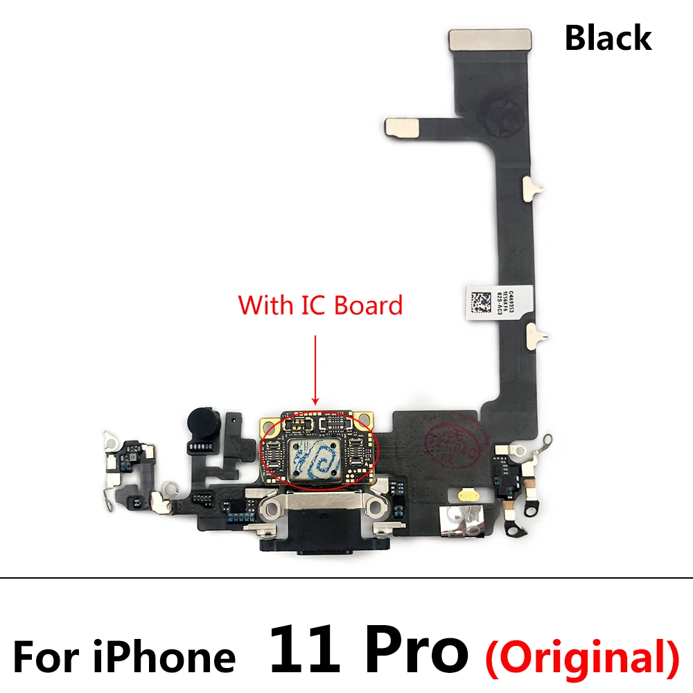 10 шт./лот для Iphone 11 Pro Max оригинальный новый USB-разъем зарядного порта гибкий кабель