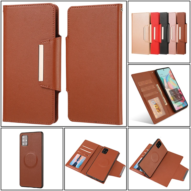

The New Flip Split Leather Phone Case For Huawei Mate 40 30 P40 P30 Pro Nova 7i 6SE 4E Card Slot Bracket Shockproof Wallet Cover