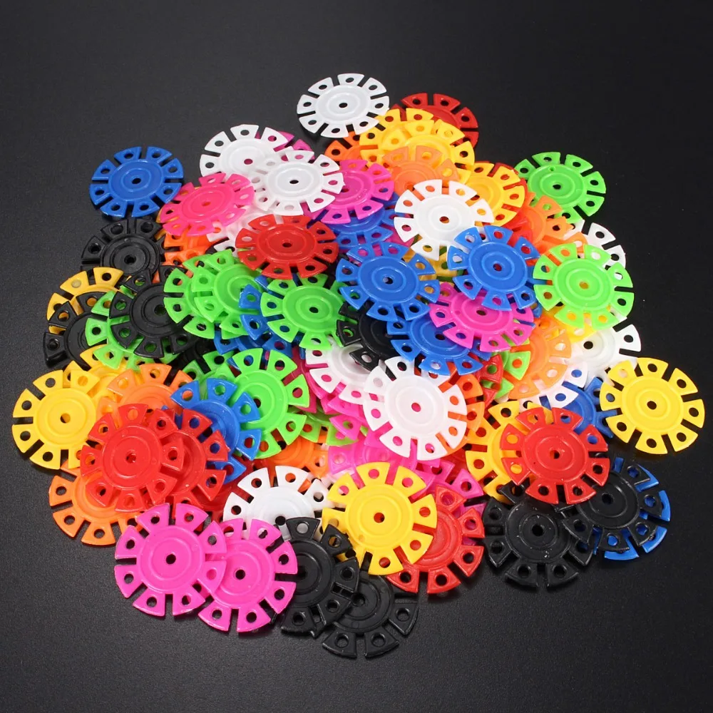 100 шт. строительные блоки снежные чешуйки игрушки Кирпичи DIY сборка Классические