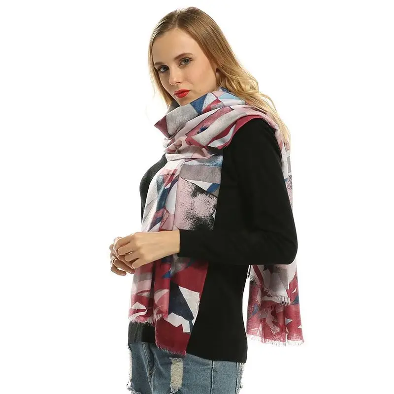 2017 Ms и шали трансграничной алмаз детские штаны с геометрическим принтом атласная