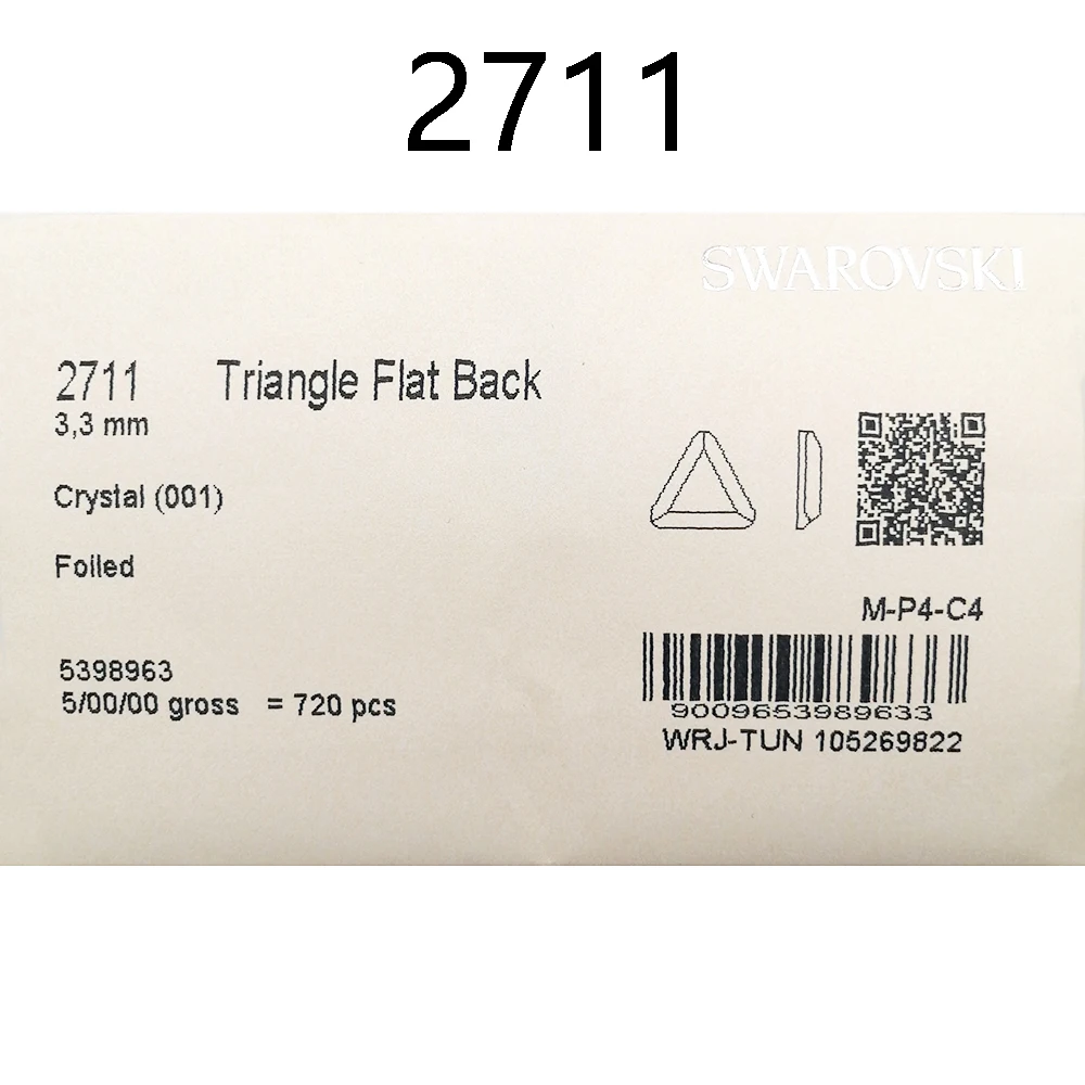 【Pre-order】 Crystals from Swarovski 2711 Triangle flatbacks no hotfix Wholesale for nail art 【15-30 days before shipping】 |