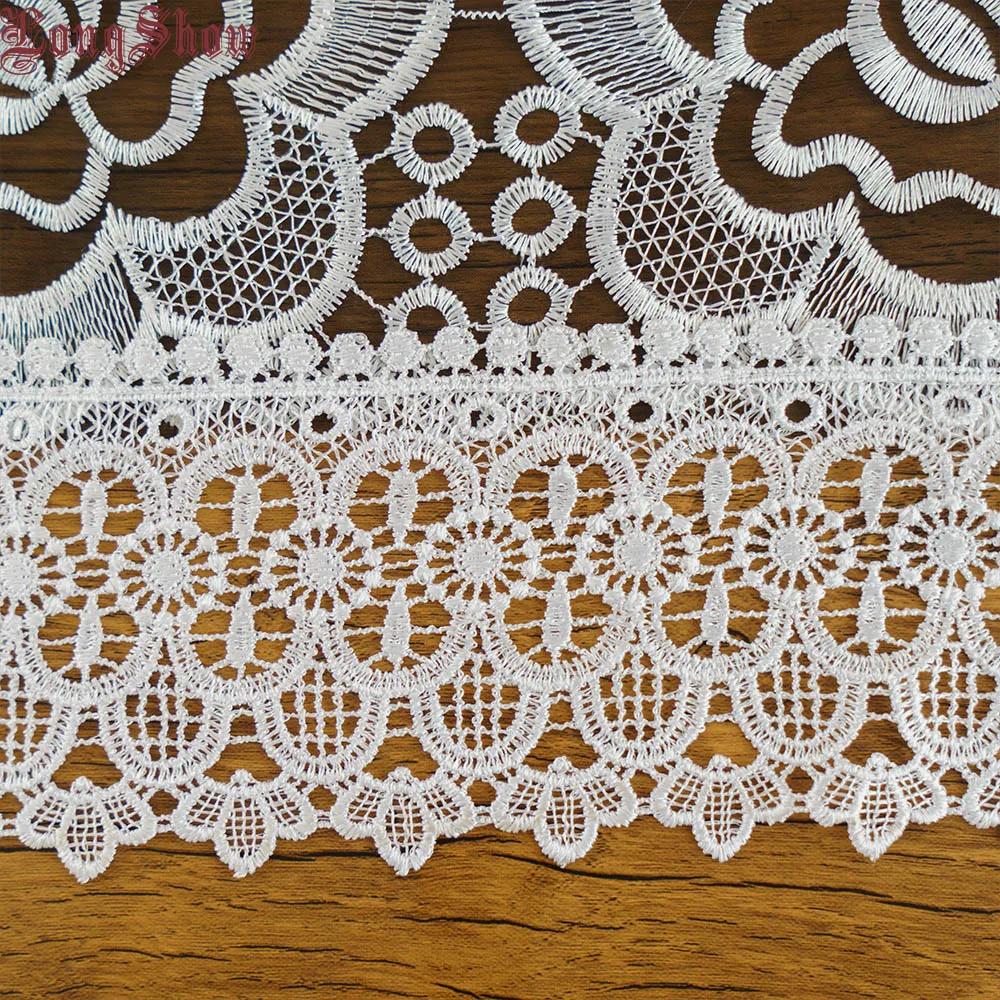 Современный Декор для дома Стиль вышитая Прозрачная Черная Цвет органза вуаль