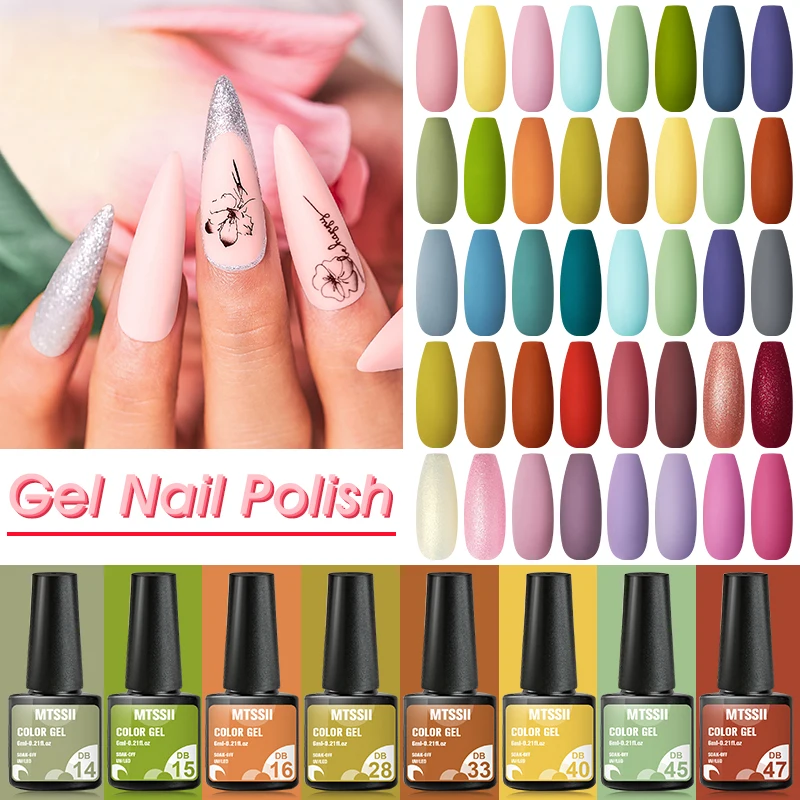

Gel Nail Polish Set 9/11PCS Nail Kit Set Glitter Vernis Semi Permanent With Base Matte Top Coat UV LED Nail Art Gel Polish Set