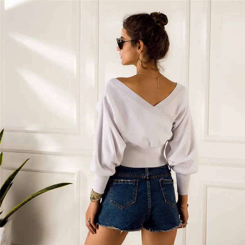 Свитер женский вязаный короткий зима 2020 | Женская одежда