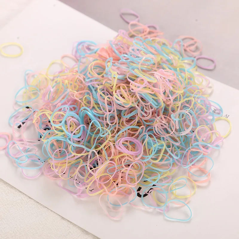 200/1000 шт./упаковка резинки для волос карамельных цветов | Аксессуары одежды