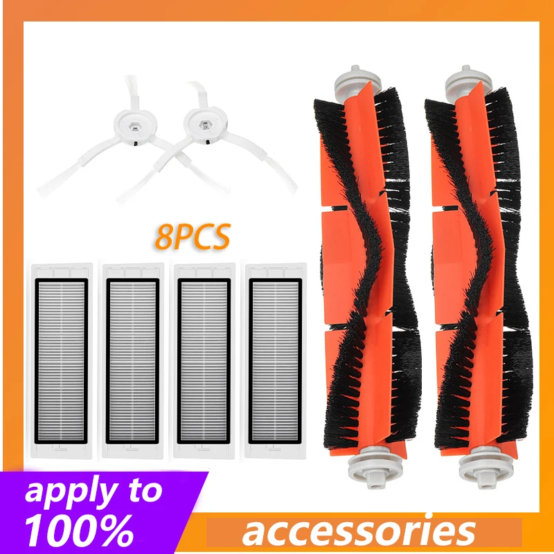 

Side Brush + HEPA Filter + Roller Brush for Robot XIAOMI1&2 Generation for Roborock S50 S55 Vacuum Cleaner Accessories Parts