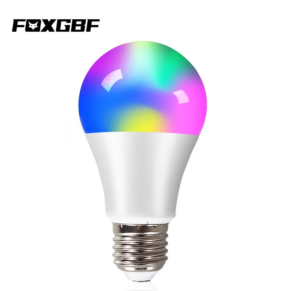 FOXGBF светодиодный светильник RGB 5 Вт 7 E27 220 В лампа высокой яркости домашний для