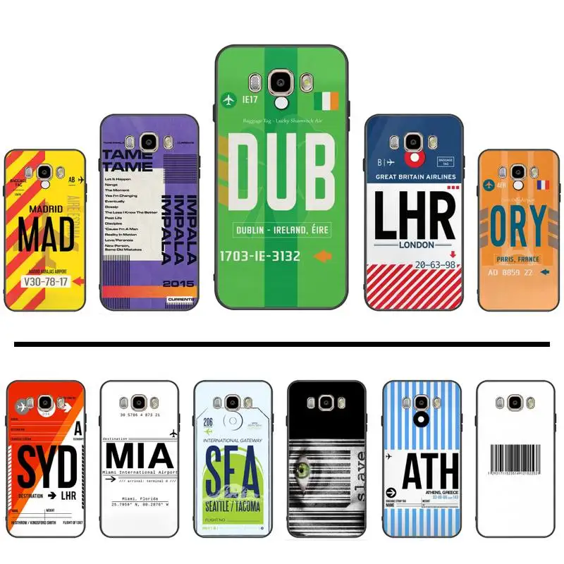 Милый чехол для телефона первого класса с воздушным билетом Samsung Galaxy J2 J4 J5 J6 J7 J8 2016