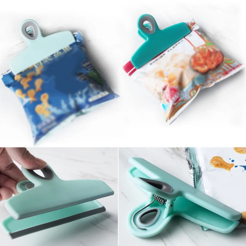 

100% practical furniture Norbi Sealing Clips Food Snacks Bag Storage Food Tool Kitchen Accessories 3pcs Multi-function 2021 New