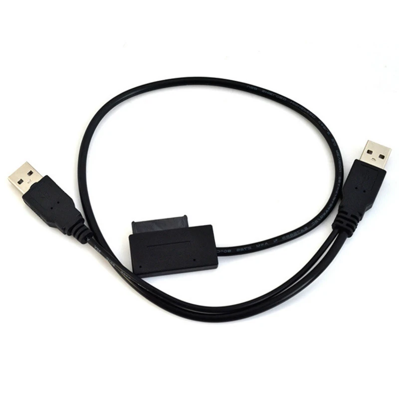 SATA USB 2 0 к 6 + 7Pin кабель-конвертер Внешний Оптический привод адаптер для ноутбука CD