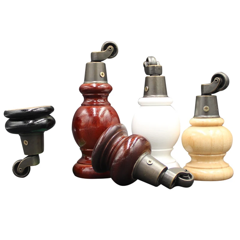 

1/2PCS Rubber Wooden Gourd Furniture Foot Sofa Foot Cabinet Foot Tea Table Foot Solid Wood Furniture Leg Furniture Accessories