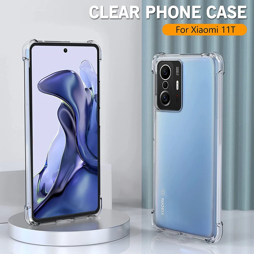 Case For Xiaomi 11T Pro Case Global clear Silicone Cover Xaomi 11 Lite 5G NE Phone Cases Mi 11 Lite 11-T funda Xiaomi 11 T Pro