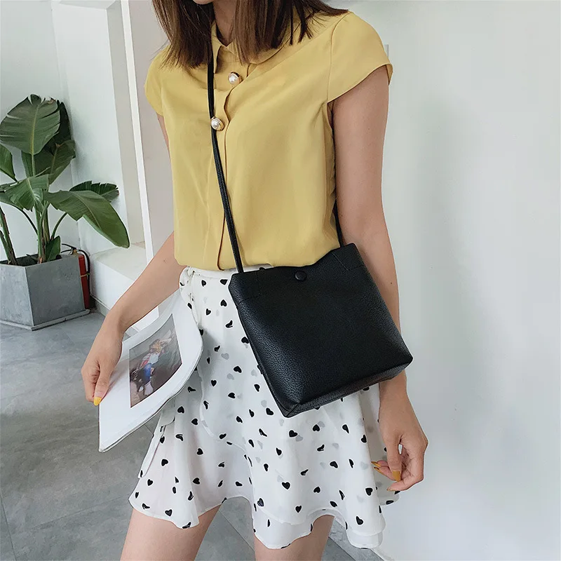 2019 корейская сумка мешок женская летняя японская Джокер модная сумочка