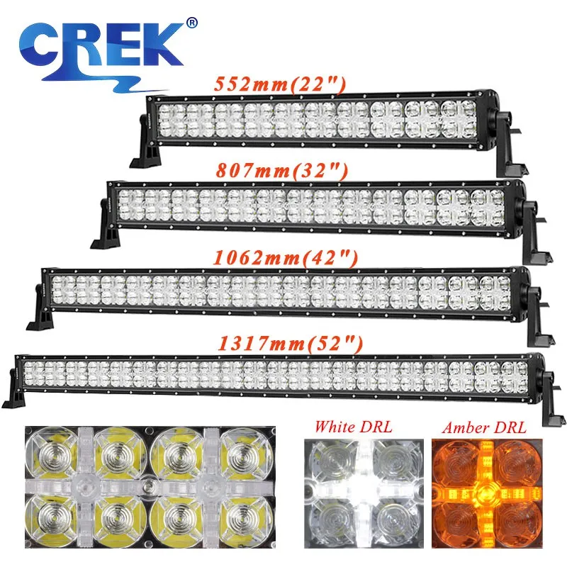 CREK 22 32 42 5" 2 режима 7D внедорожный прямой светодиодный рабочий светильник, бар ATV SUV 4x4 светодиодный бар для грузовика 4WD 4x4 внедорожный внедорожник ATV грузовик